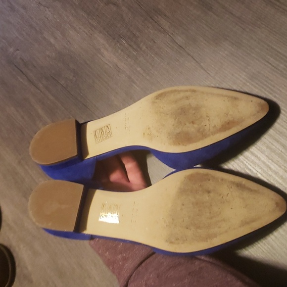 J. Crew Suede Cobalt Blue Flats - Picture 8 of 8